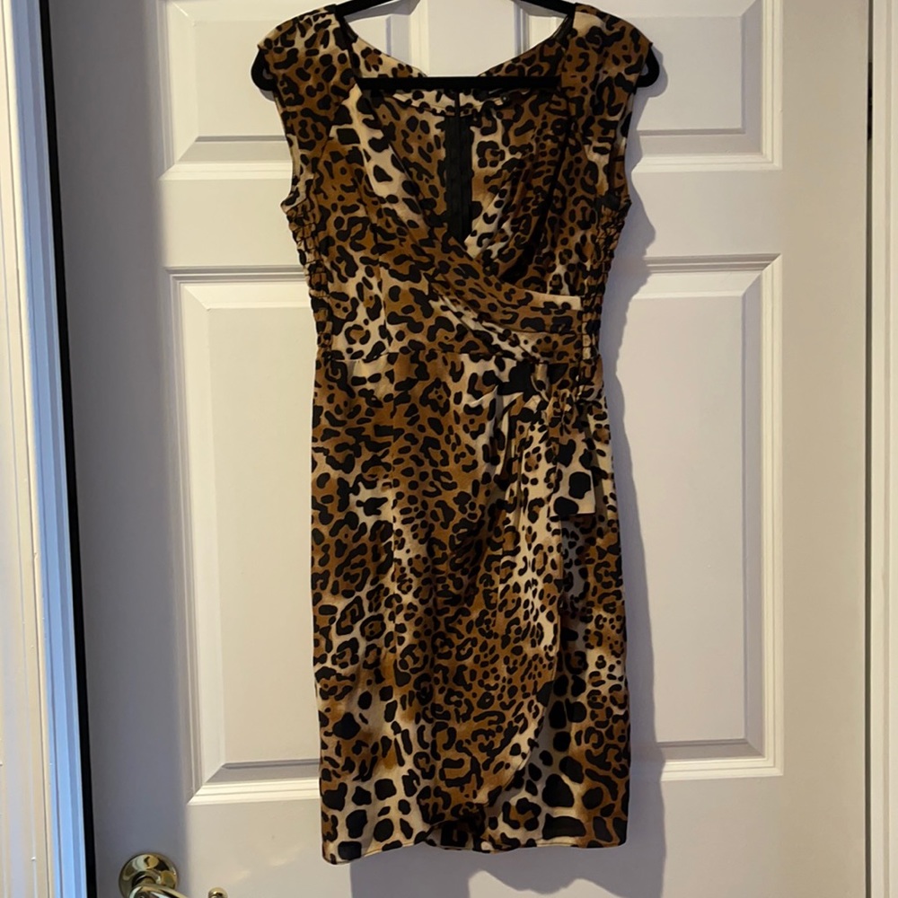 100% Silk Nanette Lepore Cheetah Dress
